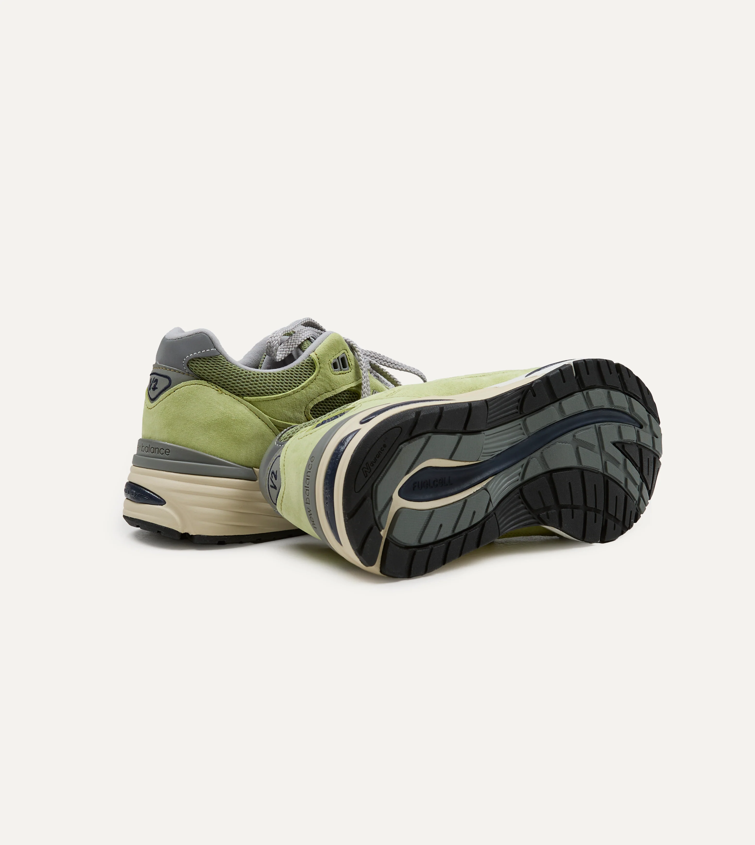 New Balance 'Summer Brights’ Green Banana Made in UK 991v2 Trainers - Image 2