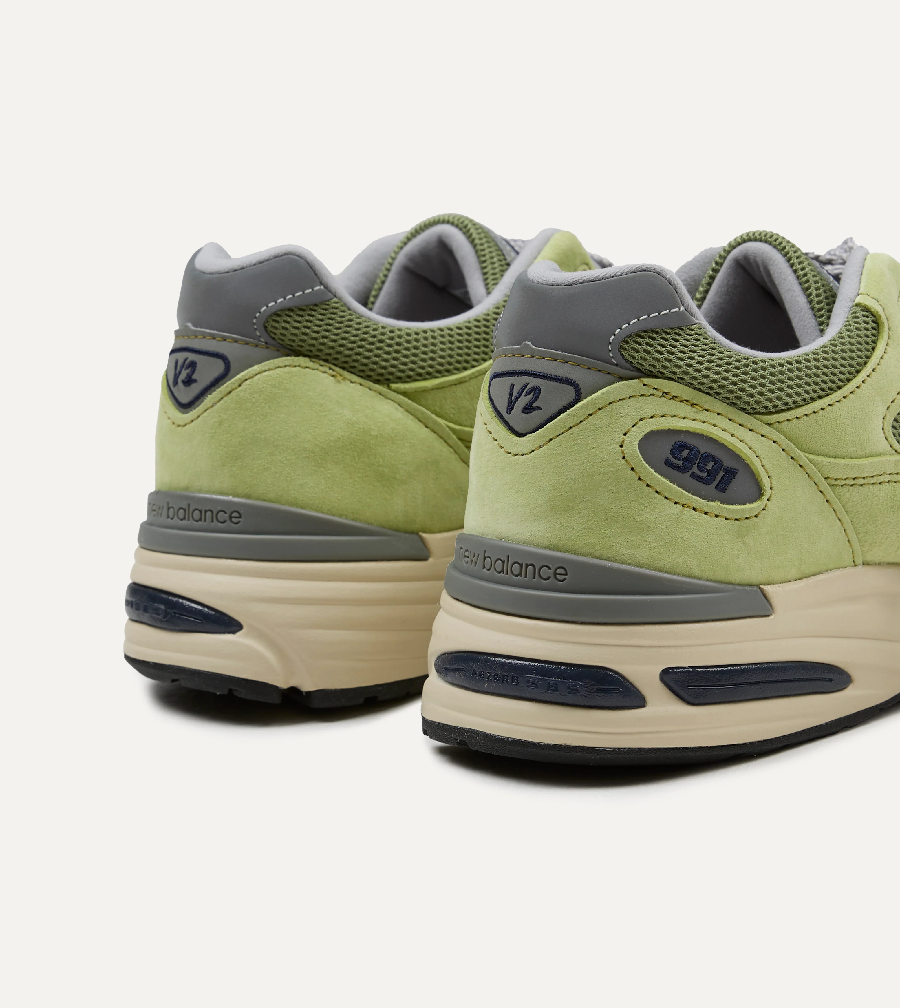 New Balance 'Summer Brights’ Green Banana Made in UK 991v2 Trainers - Image 5