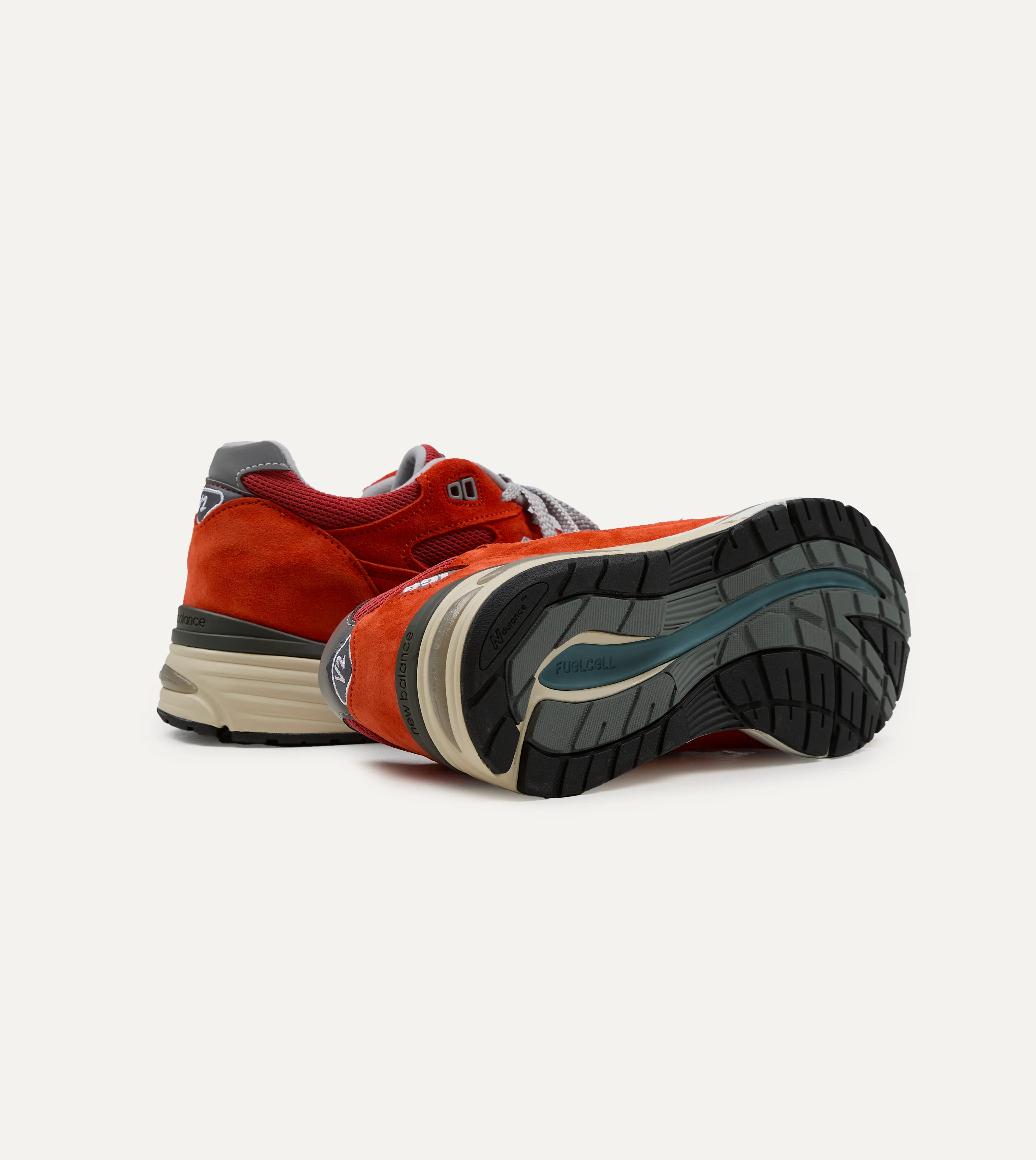 New Balance 'Vibrant Chroma' Fire Whirl Made in UK 991v2 Trainers - Image 2