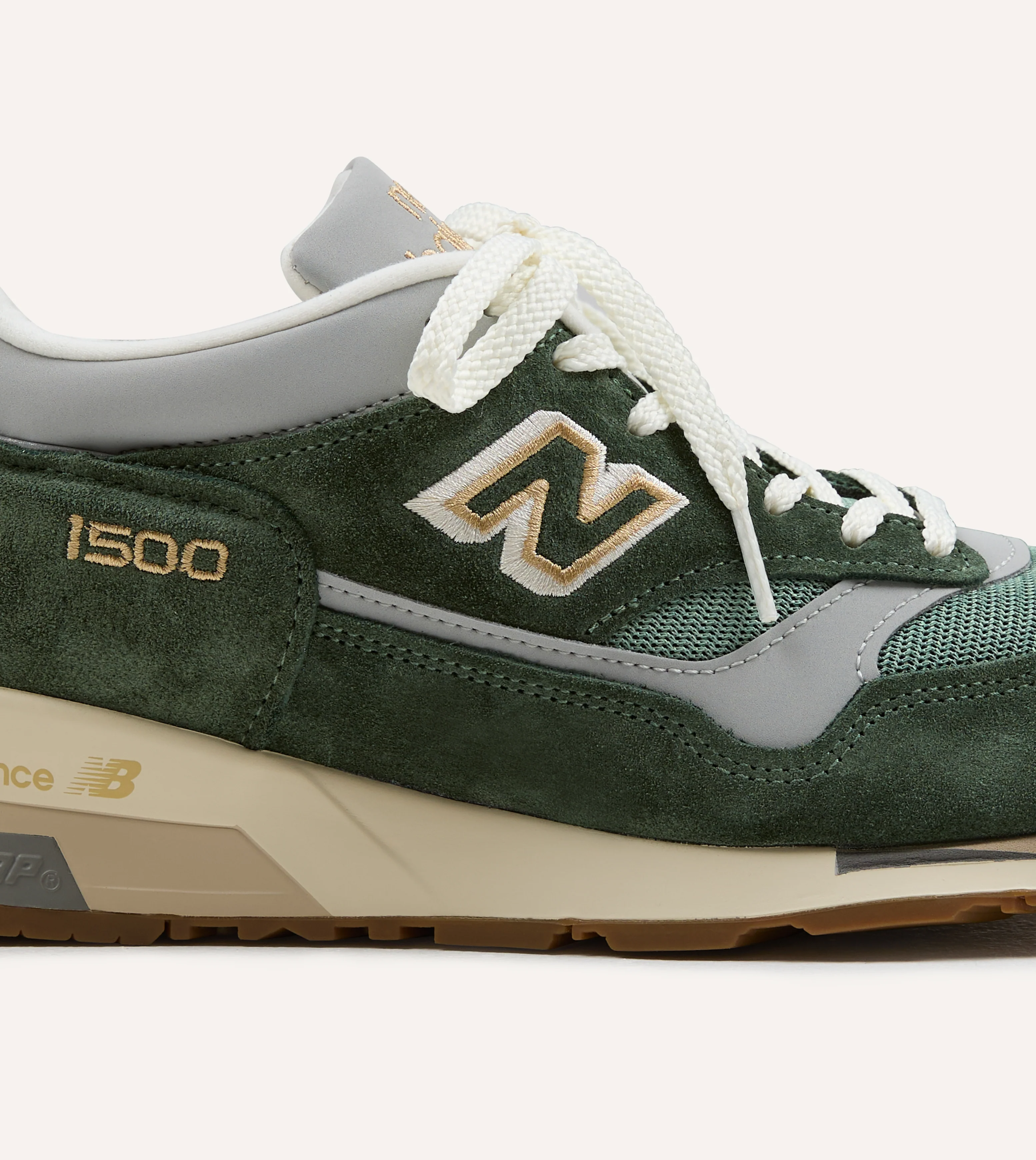 New Balance 'Vintage Sports' Kombu Green and Sea Spray Made in UK 1500v1 Trainers - Image 3