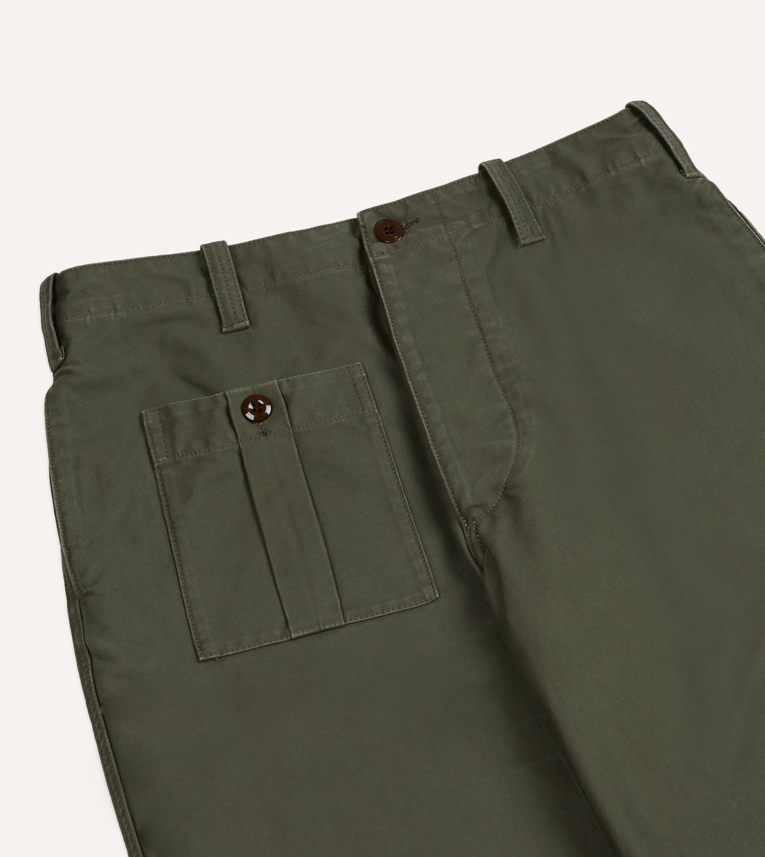 Olive Drab Cotton Fatigue Trouser - Image 5