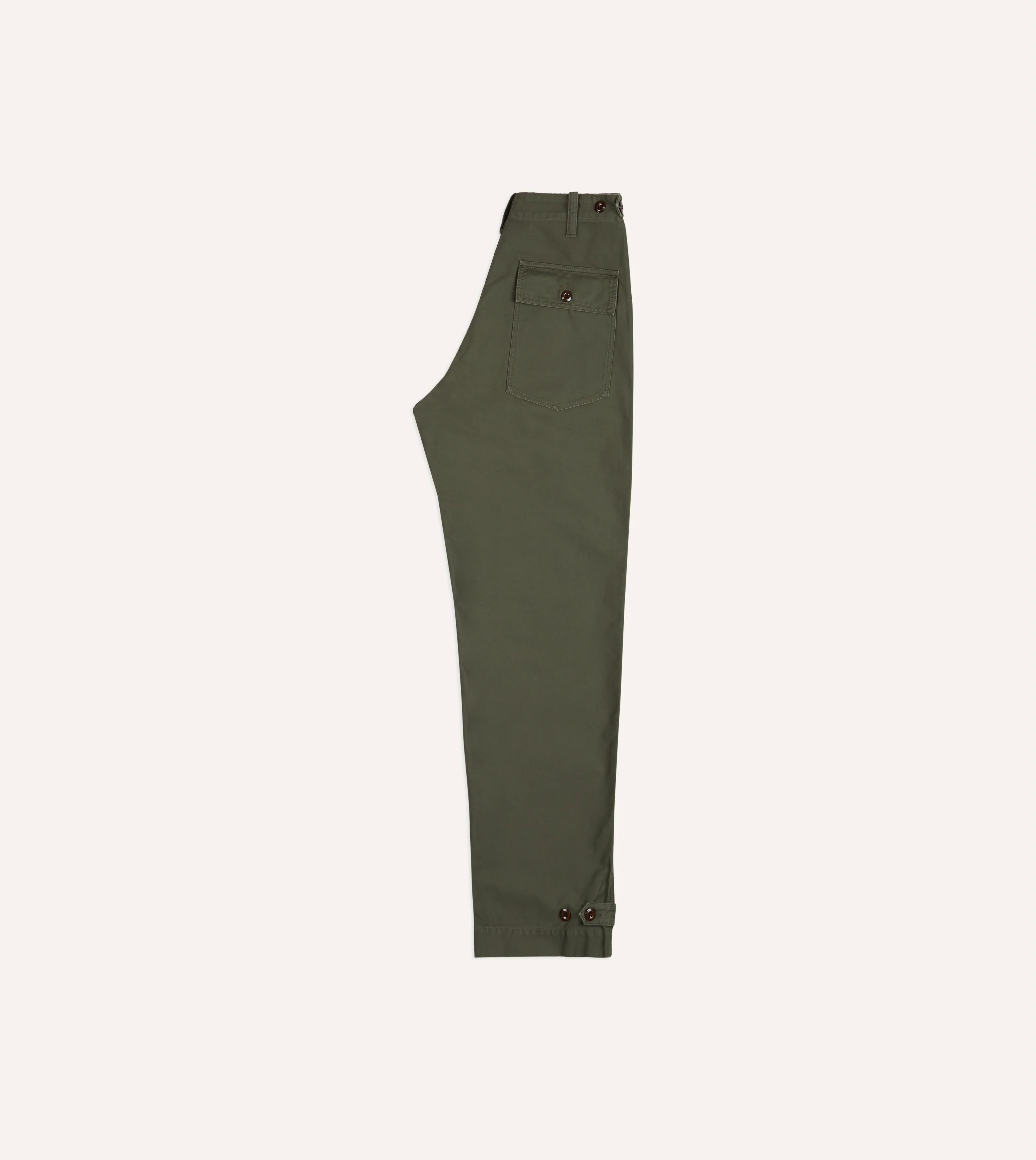 Olive Drab Cotton Fatigue Trouser - Image 8