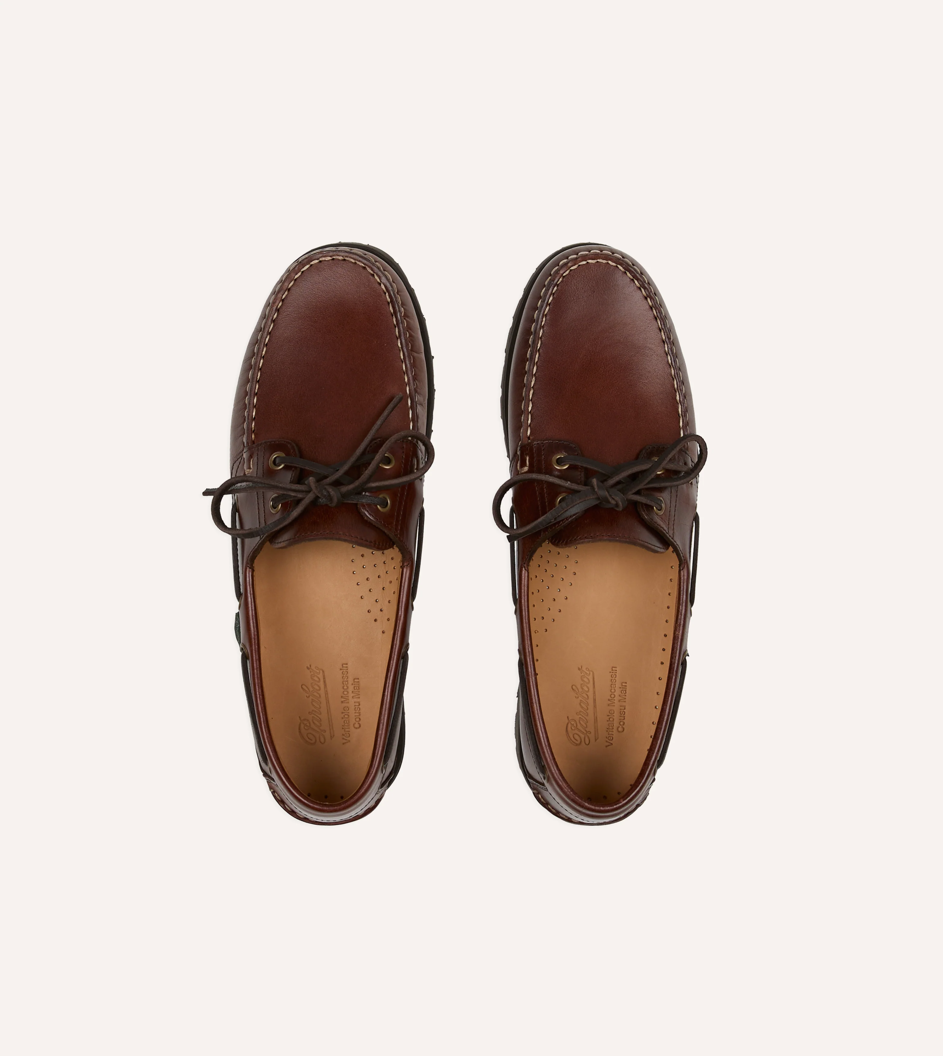 Paraboot Malo Lisse América Leather Boat Shoe - Image 4