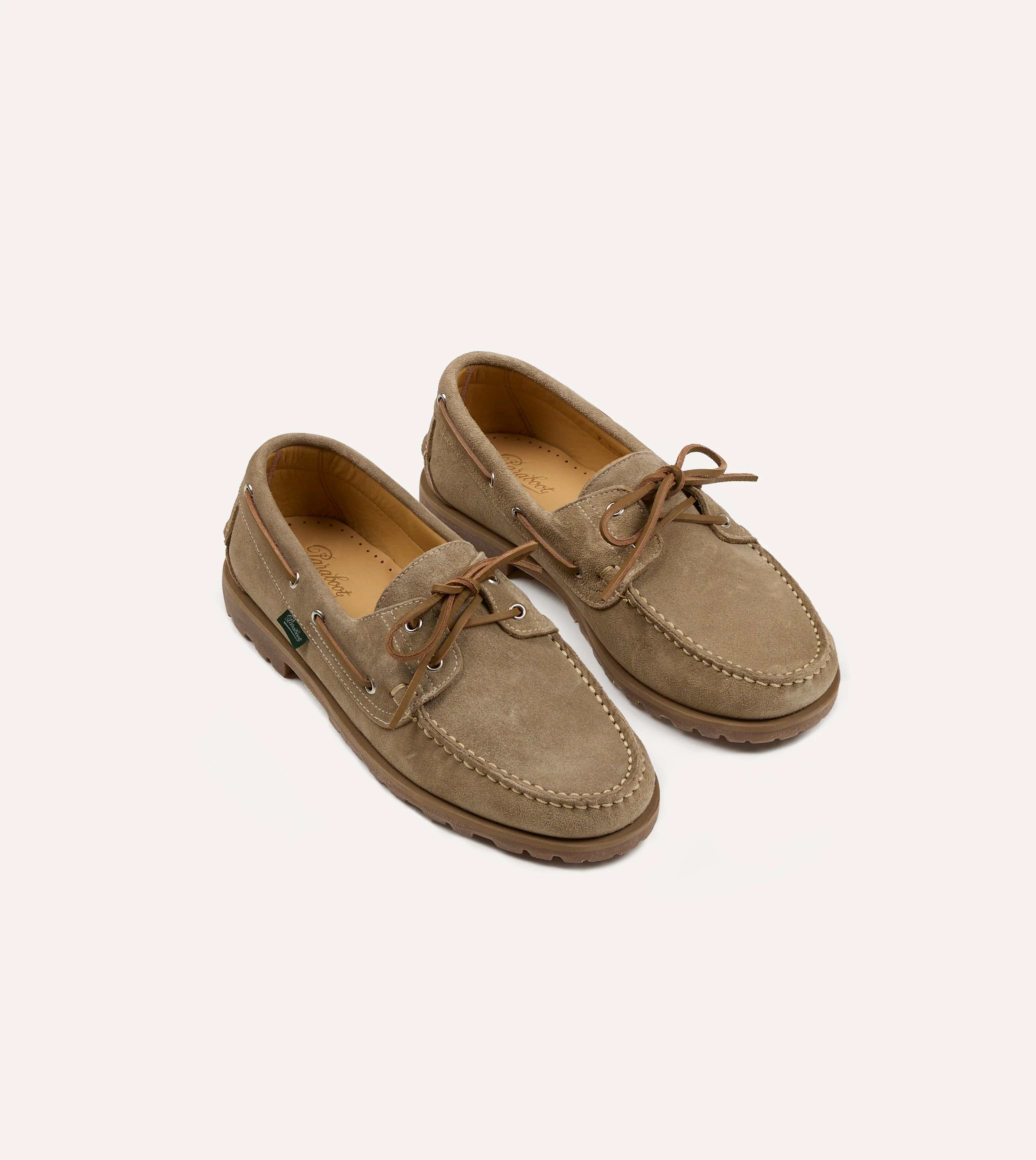 Paraboot Malo Vel Sand Suede Boat Shoe - Image 2