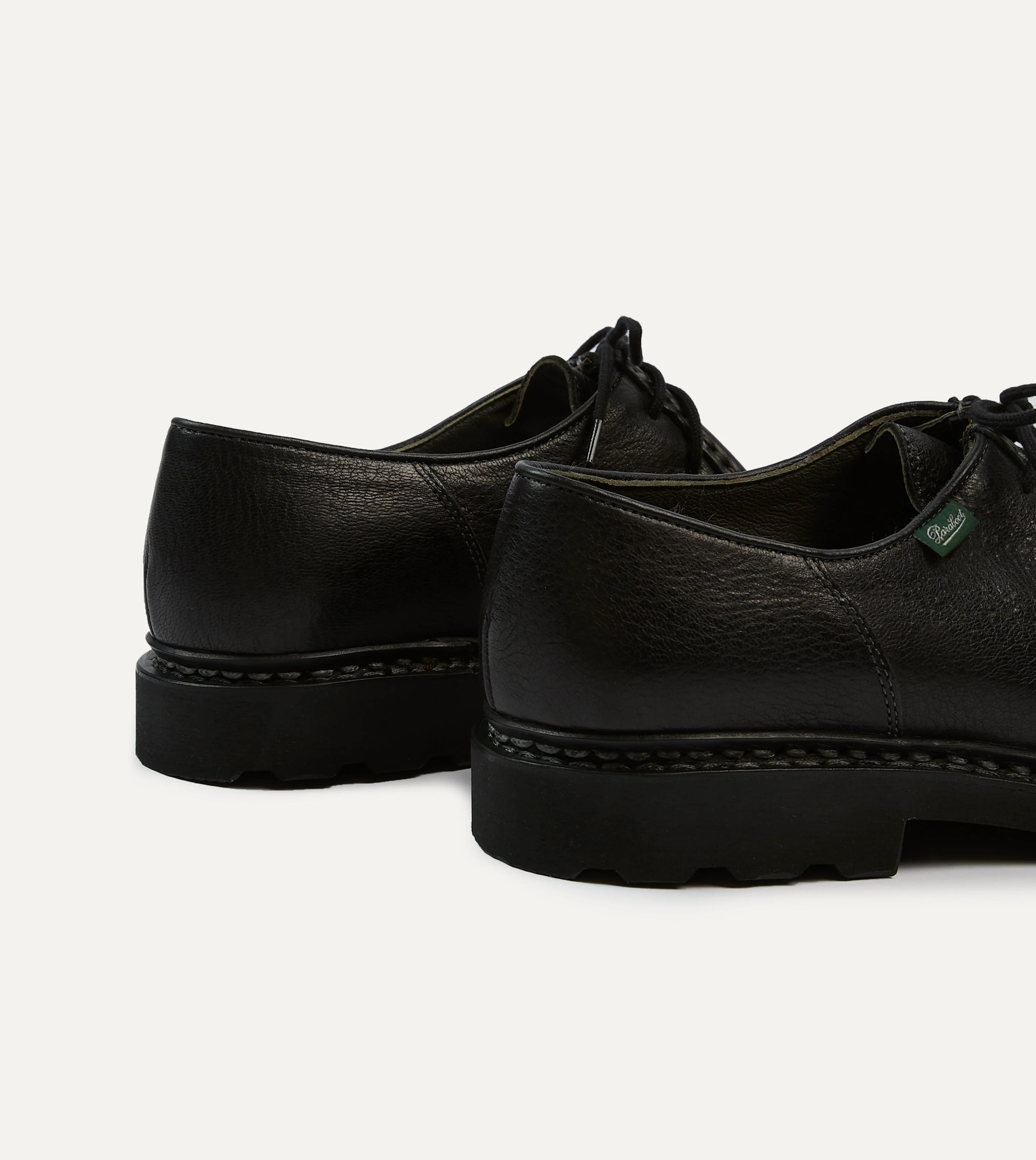 Paraboot Michael Noir Deer Leather Derby Shoe - Image 5