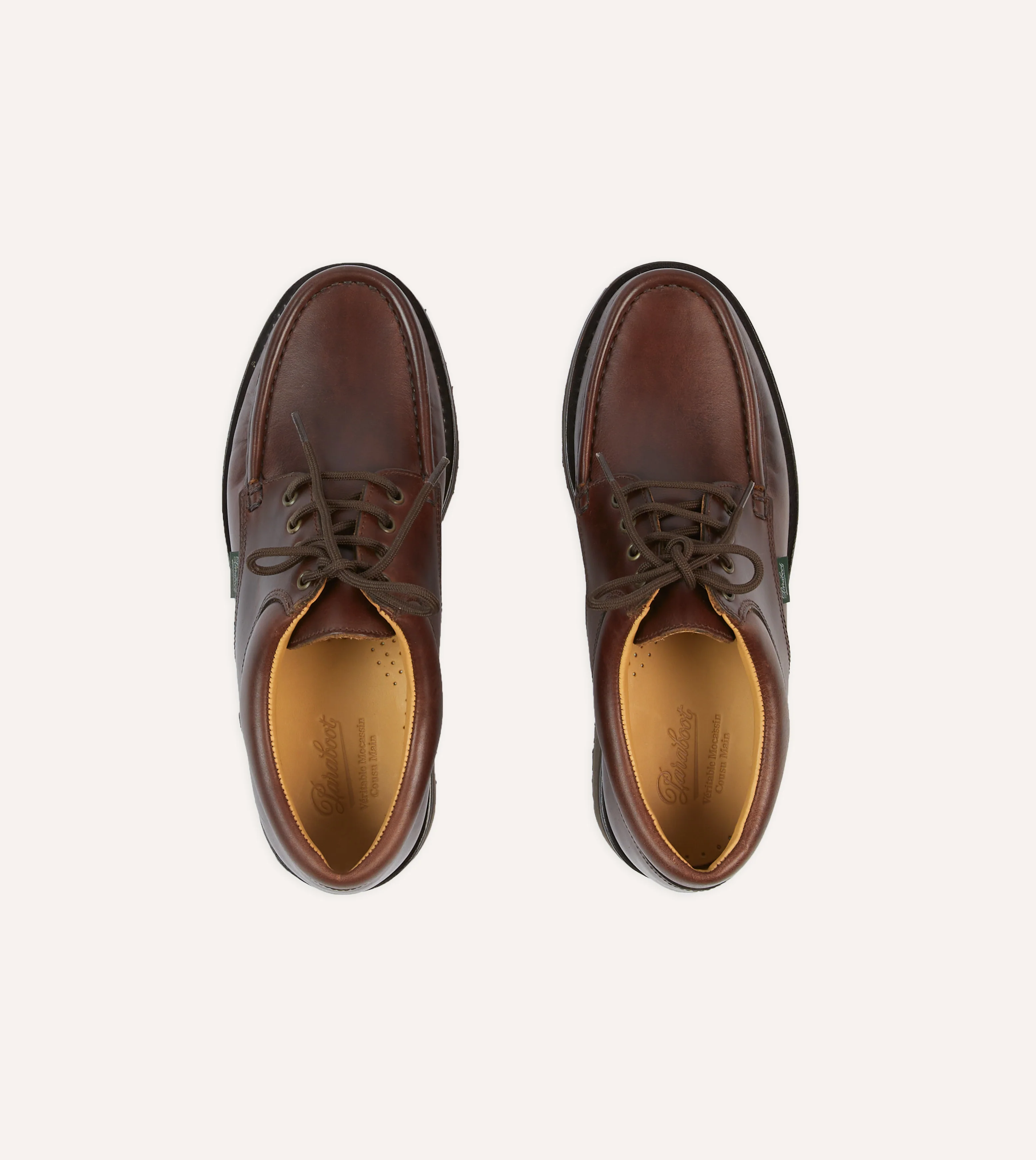 Paraboot Thiers Brown Calf Leather Derby Shoe - Image 4