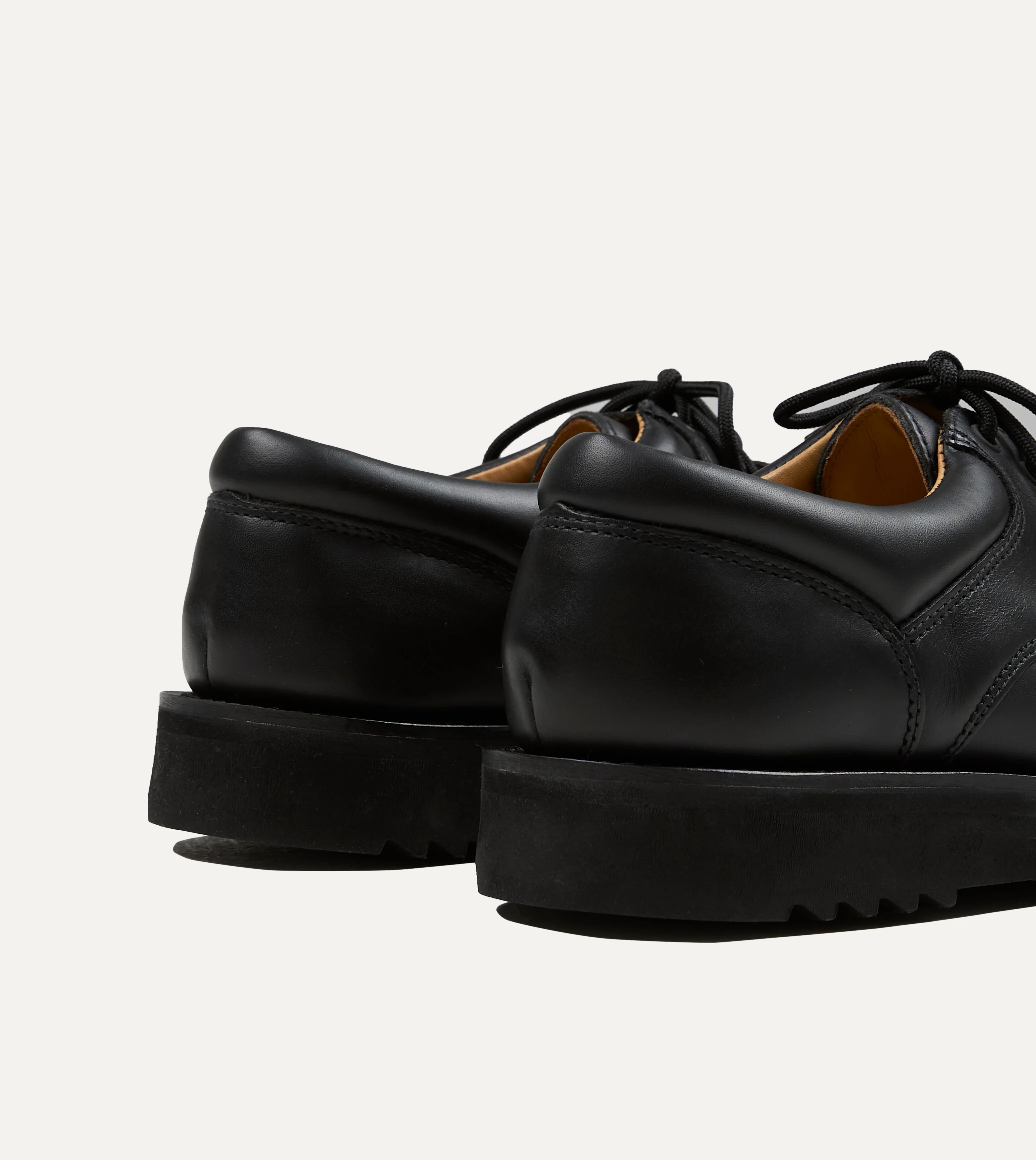 Paraboot Thiers Noir Black Leather Derby Shoe - Image 5