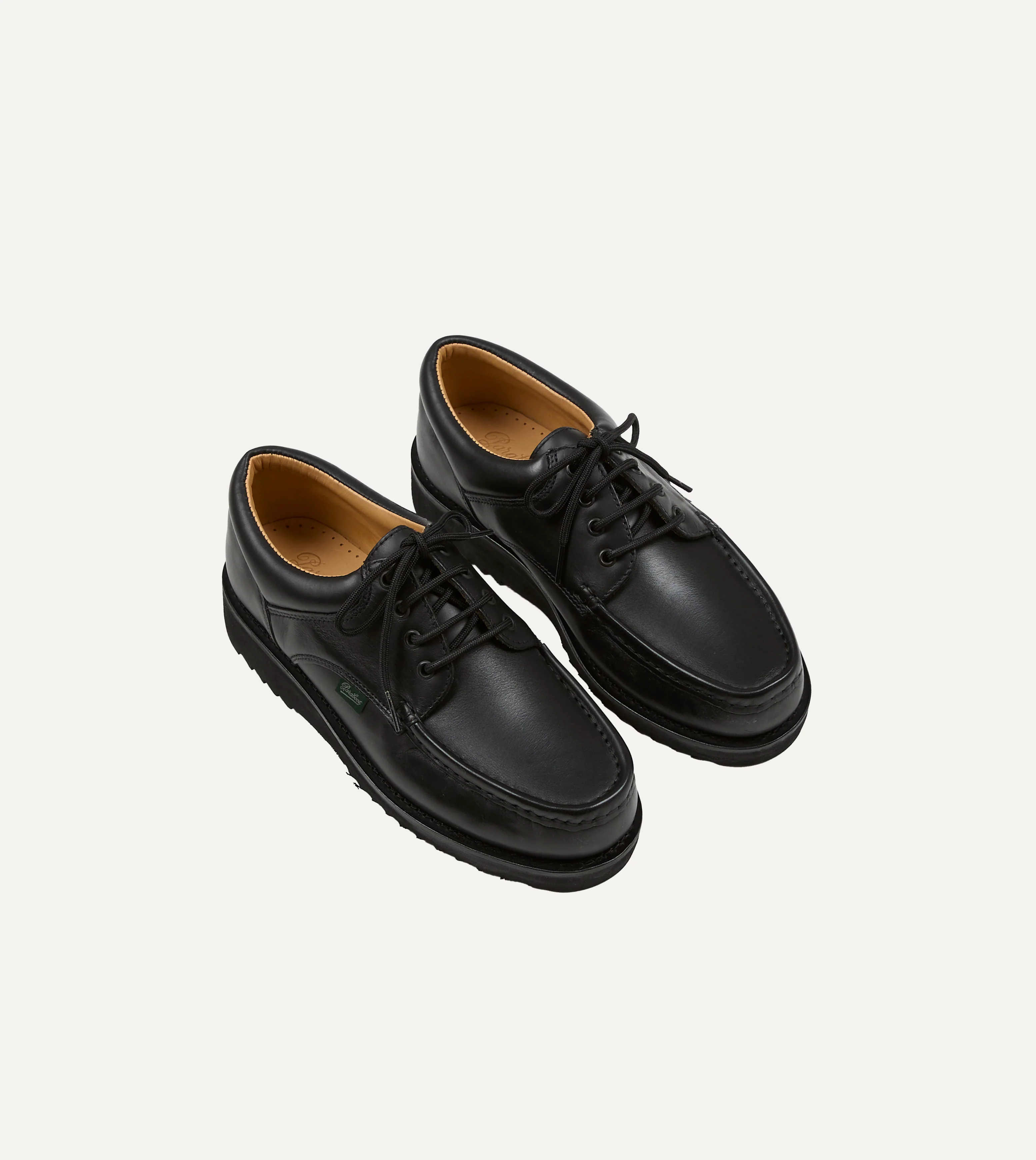 Paraboot Thiers Noir Black Leather Derby Shoe - Image 7