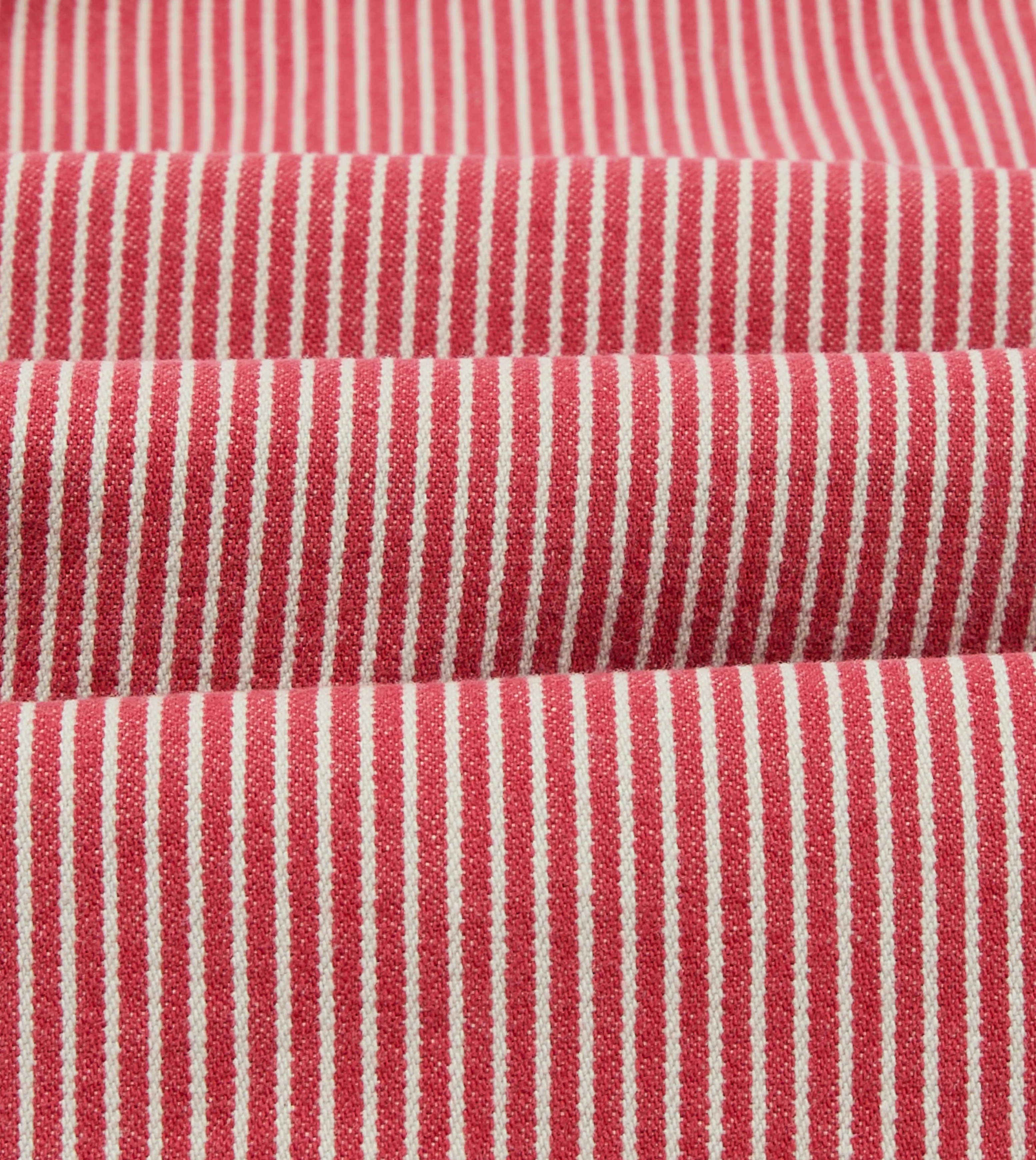 Red Stripe Cotton Fatigue Jacket - Image 3