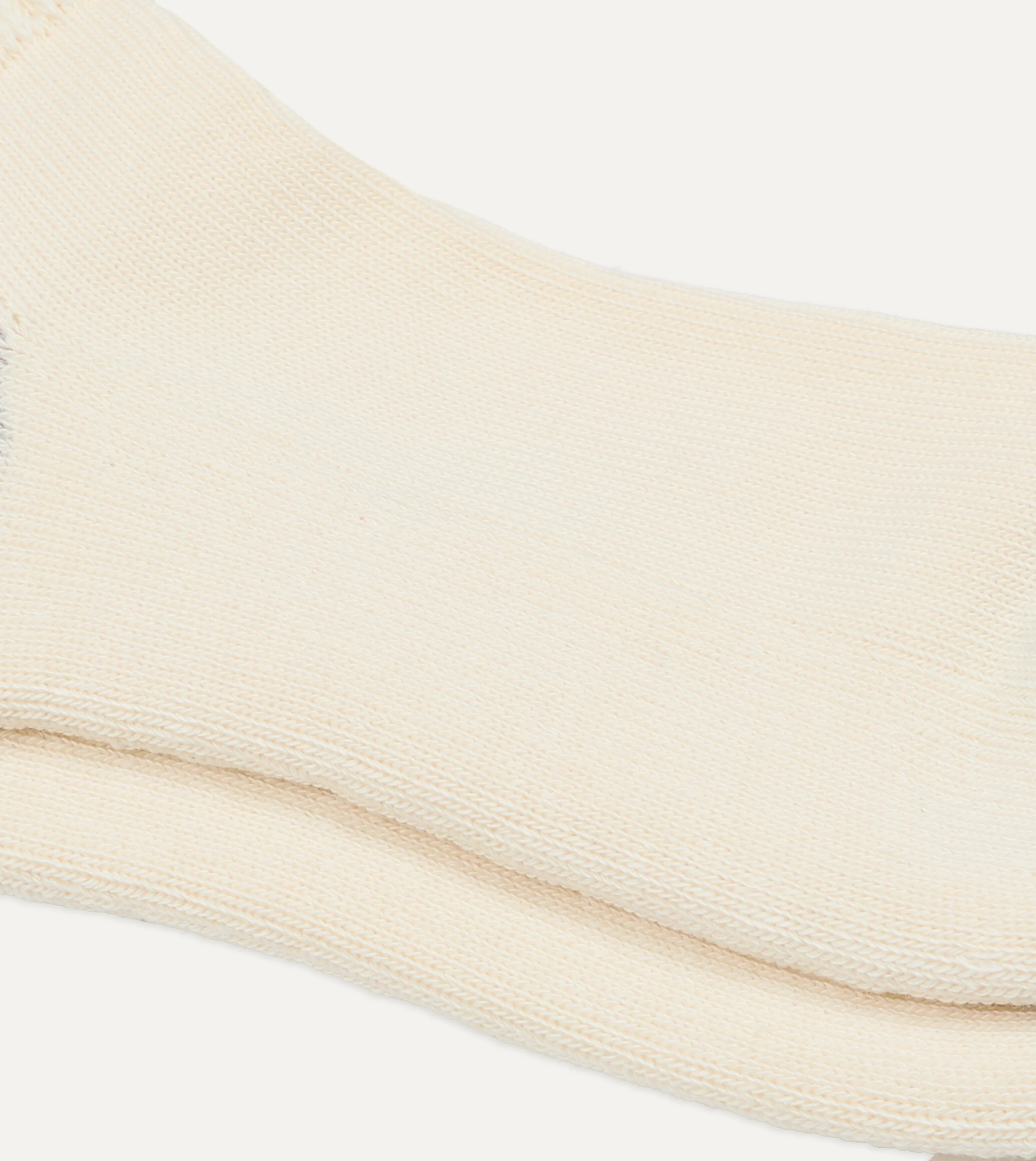 RoToTo Green and Yellow Cotton Crew Socks - Image 2