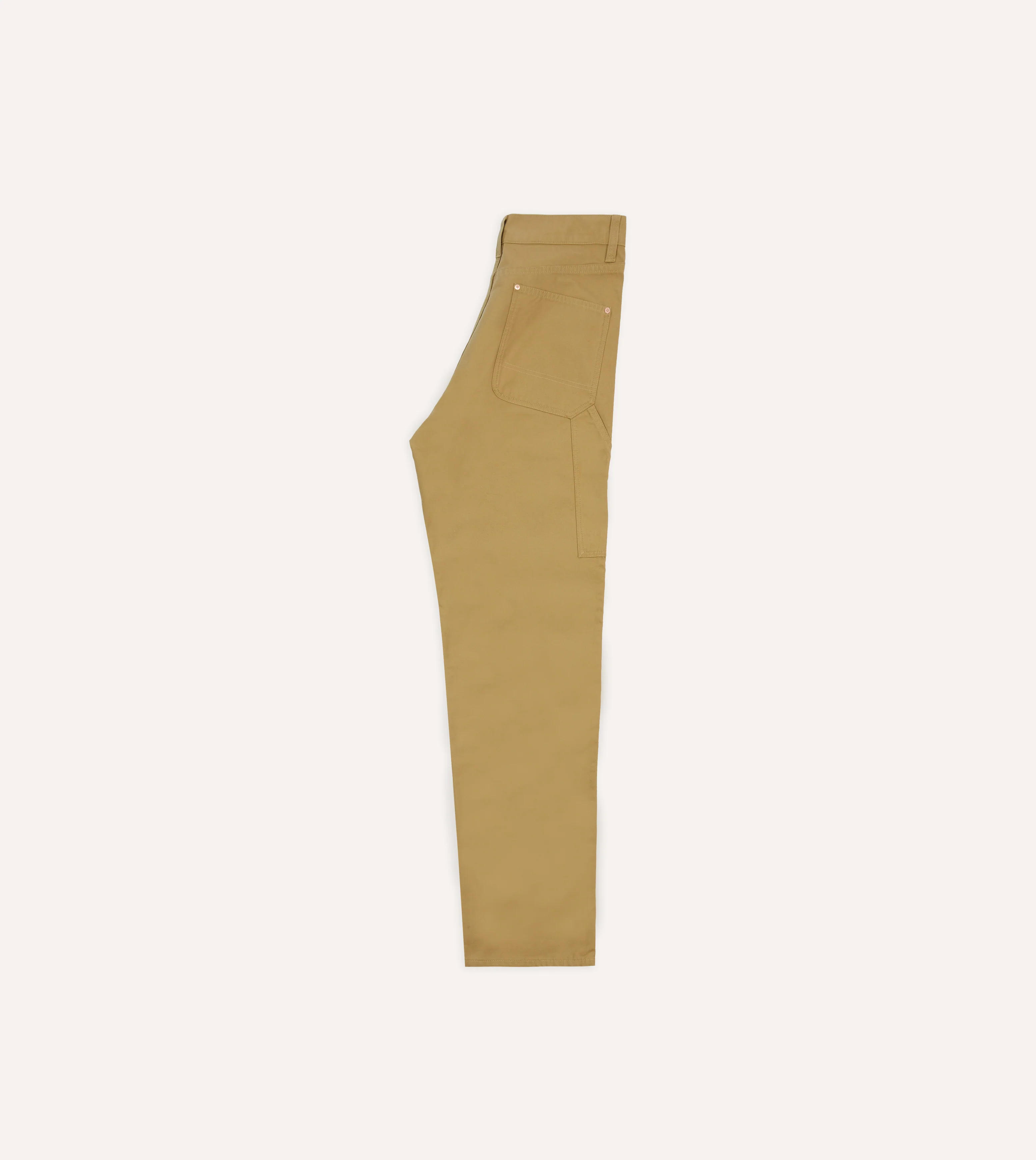 Sand Lightweight Cotton Canvas Carpenter Pant - Image 6