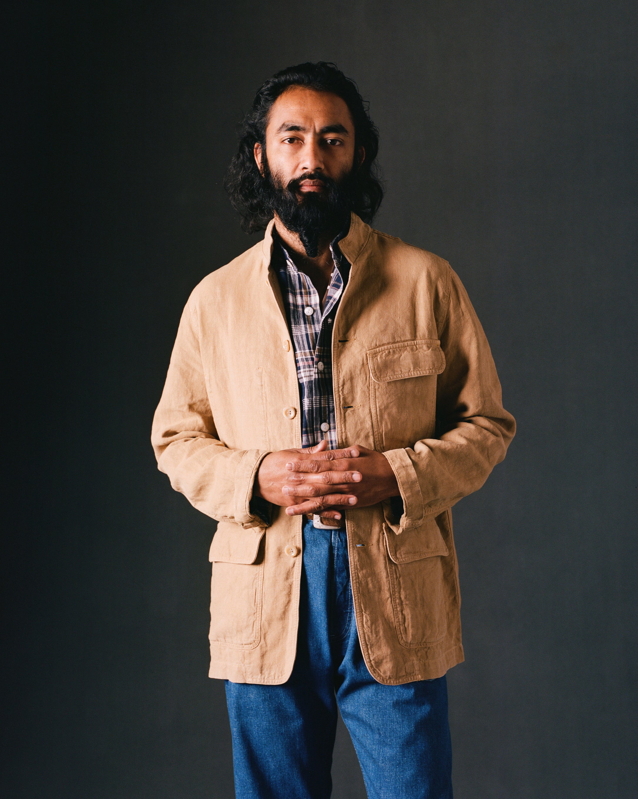 Sand Linen Forestière Jacket - Image 10