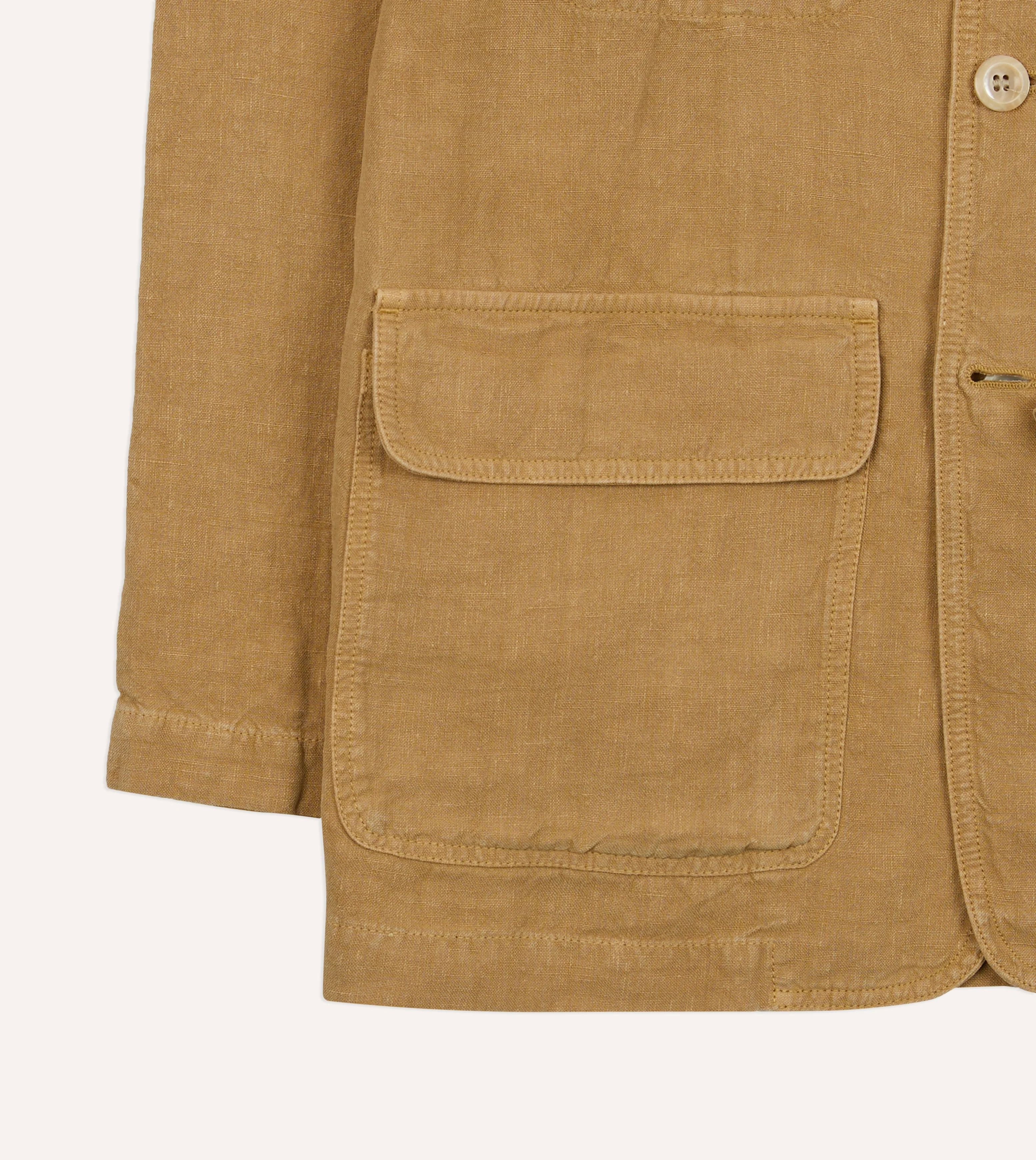 Sand Linen Forestière Jacket - Image 7
