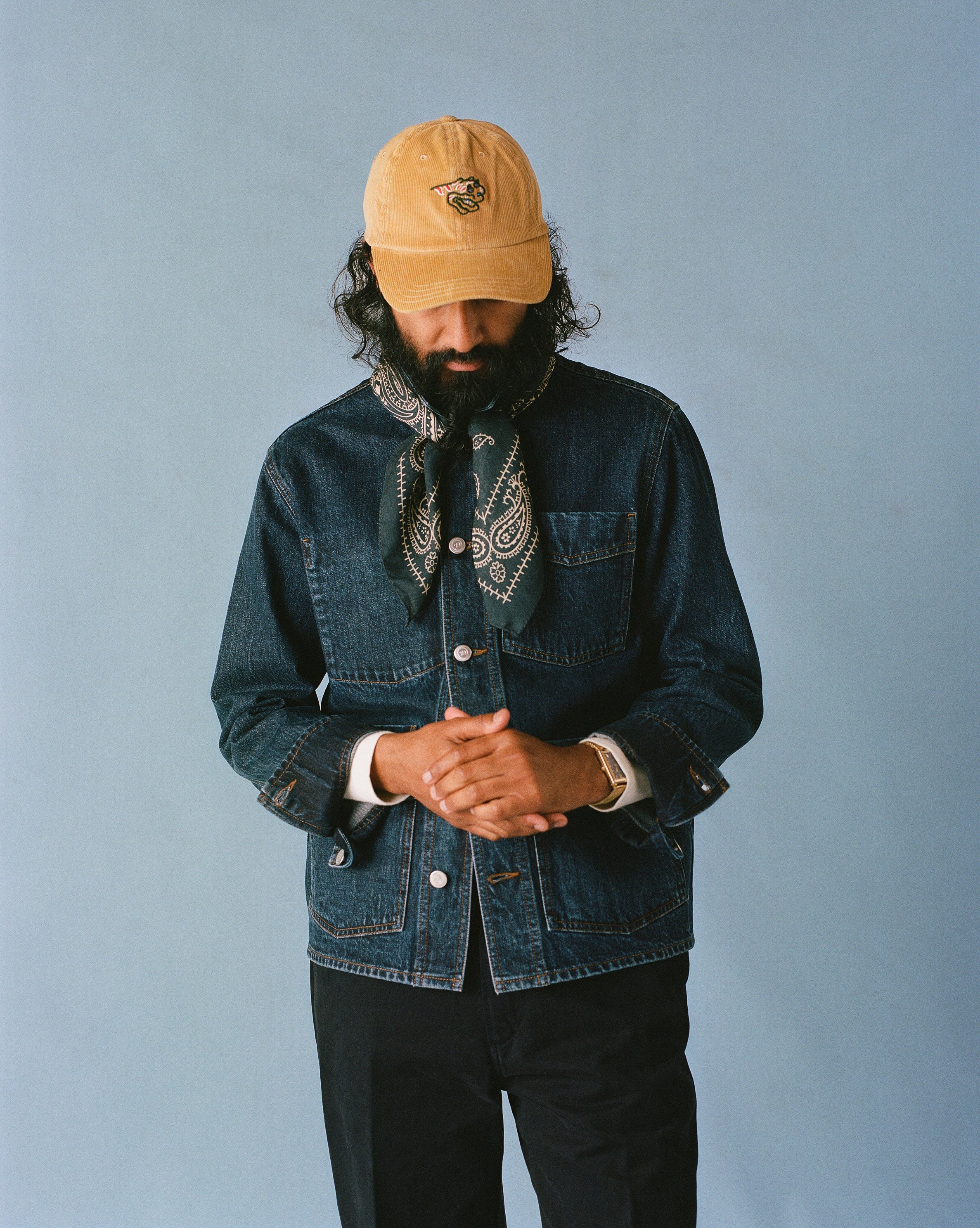 Stone Wash Denim Work Jacket - Image 9