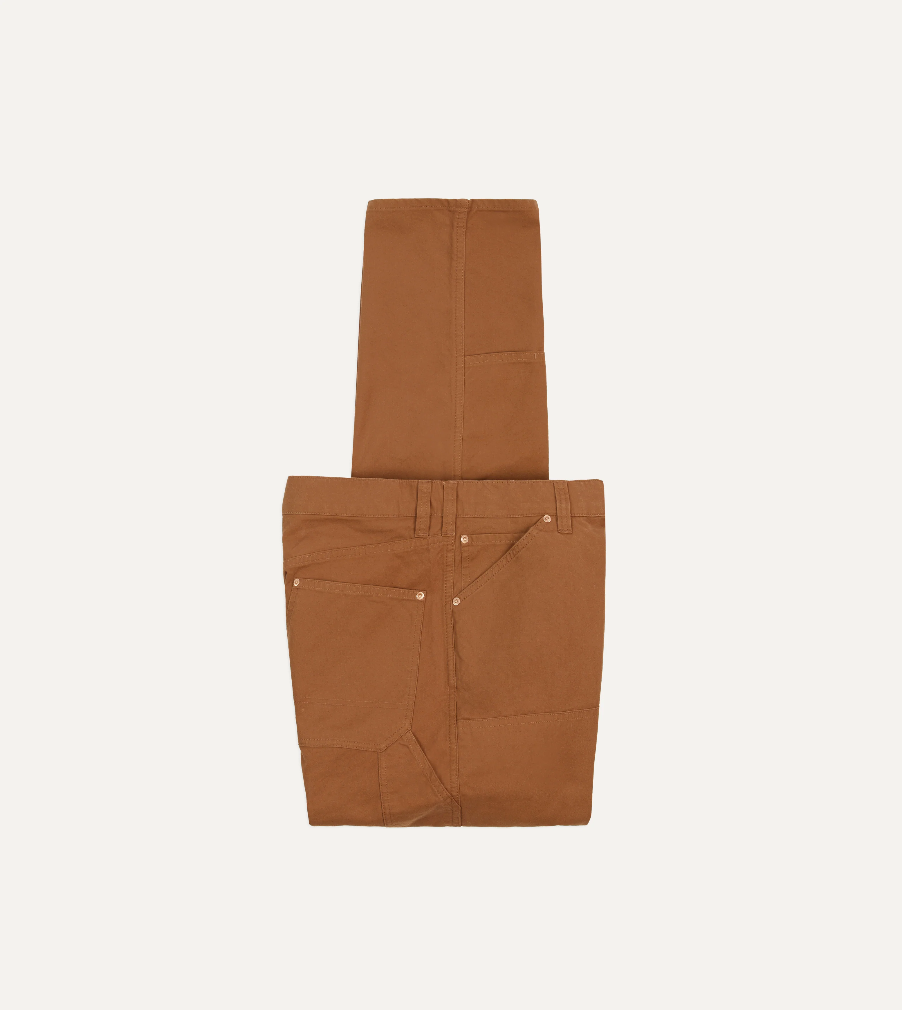 Tobacco Lightweight Cotton Canvas Carpenter Pant - Image 3