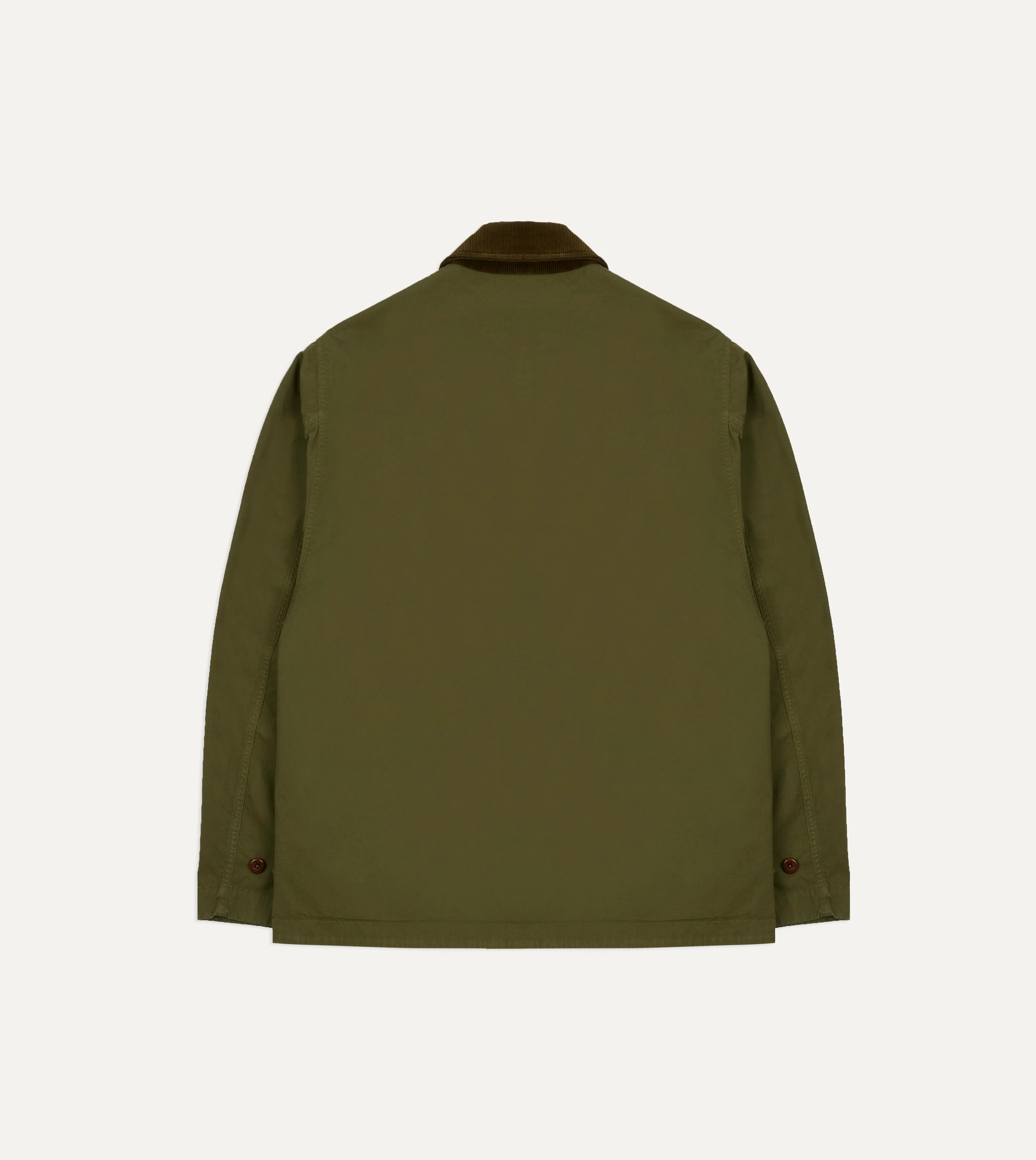 Washed Olive Cotton Hiking Jacket - Image 10
