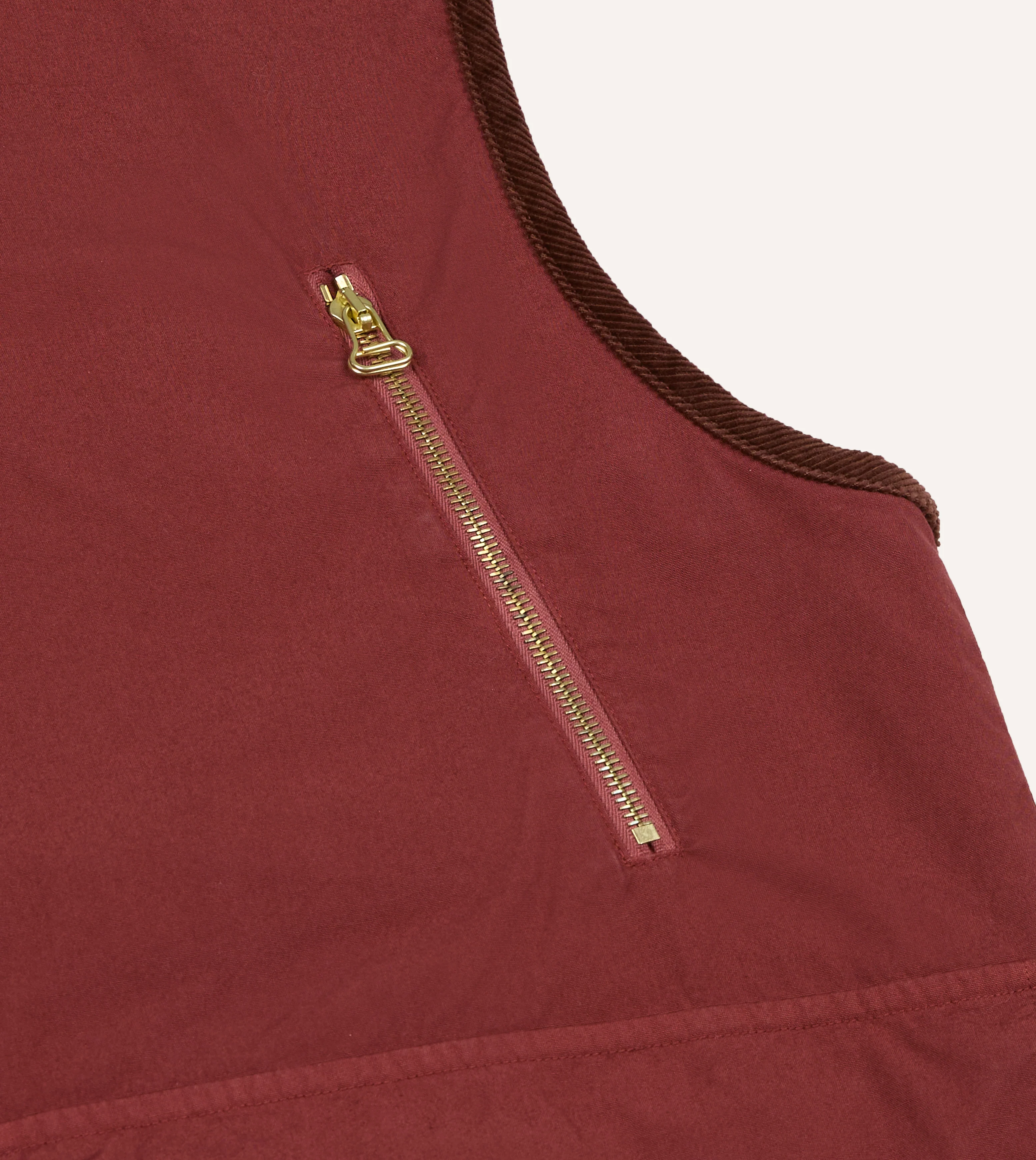 Washed Red Cotton Urban Safari Vest - Image 10