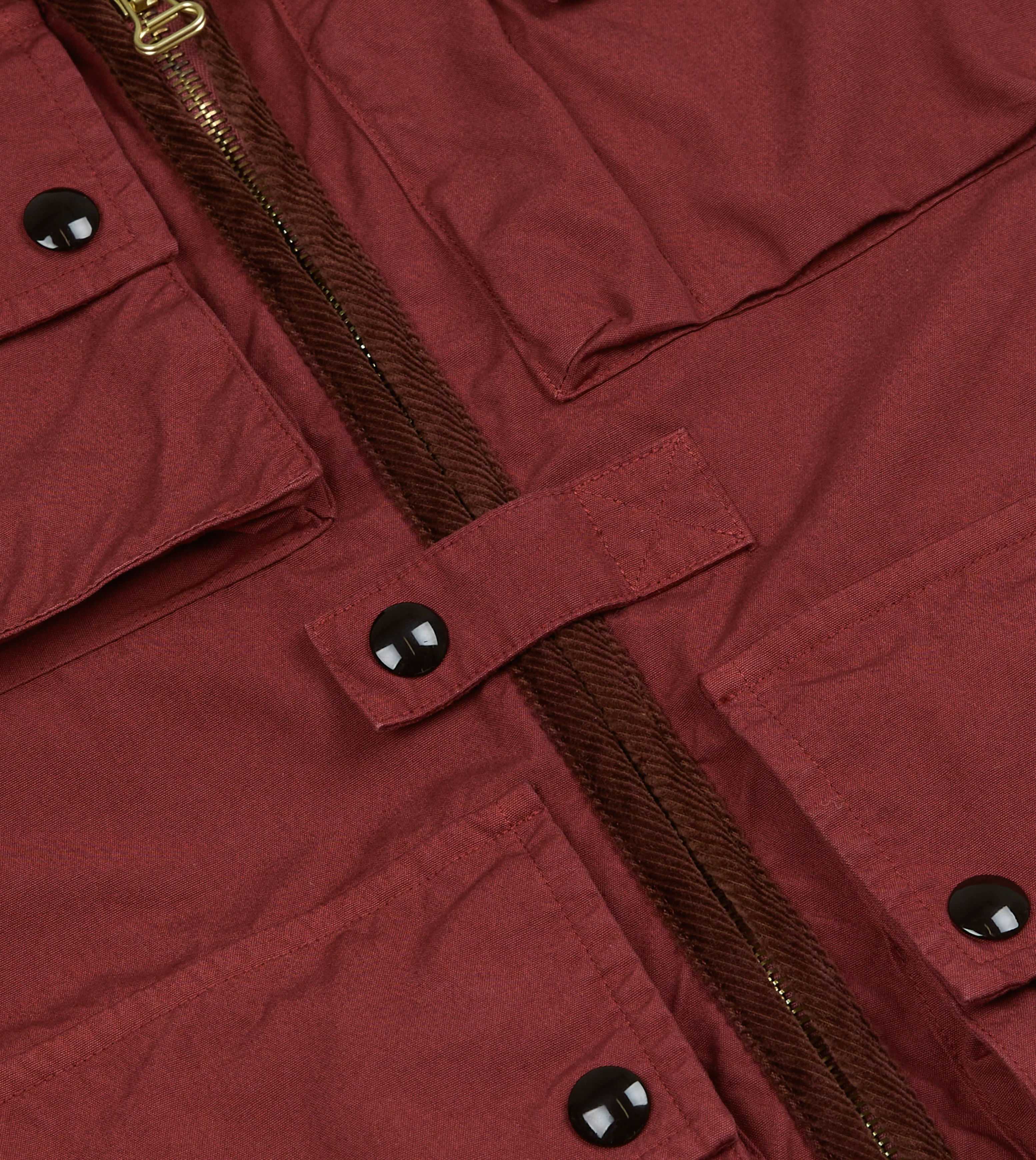 Washed Red Cotton Urban Safari Vest - Image 6