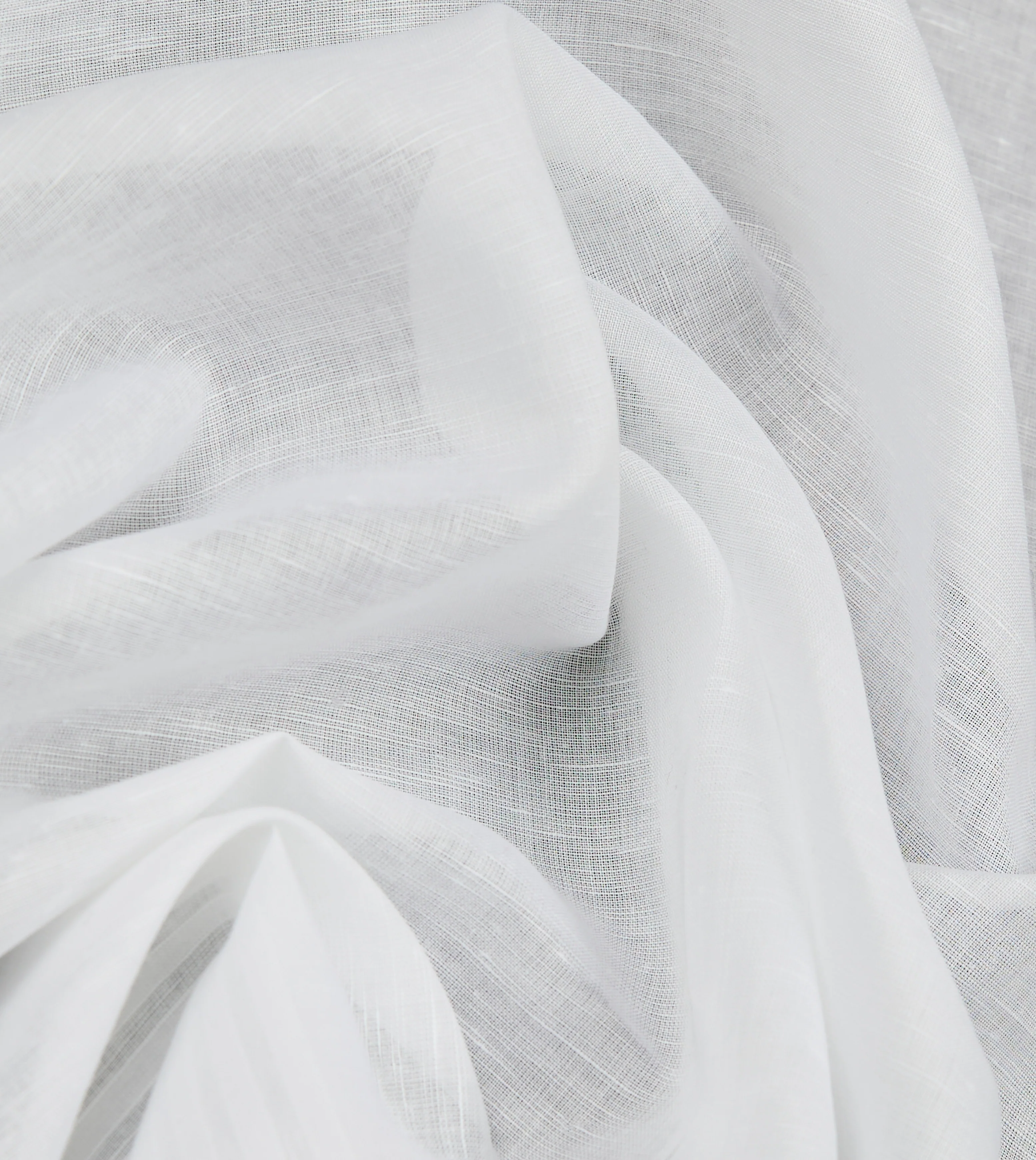 White Cotton-Linen Handkerchief - Image 2