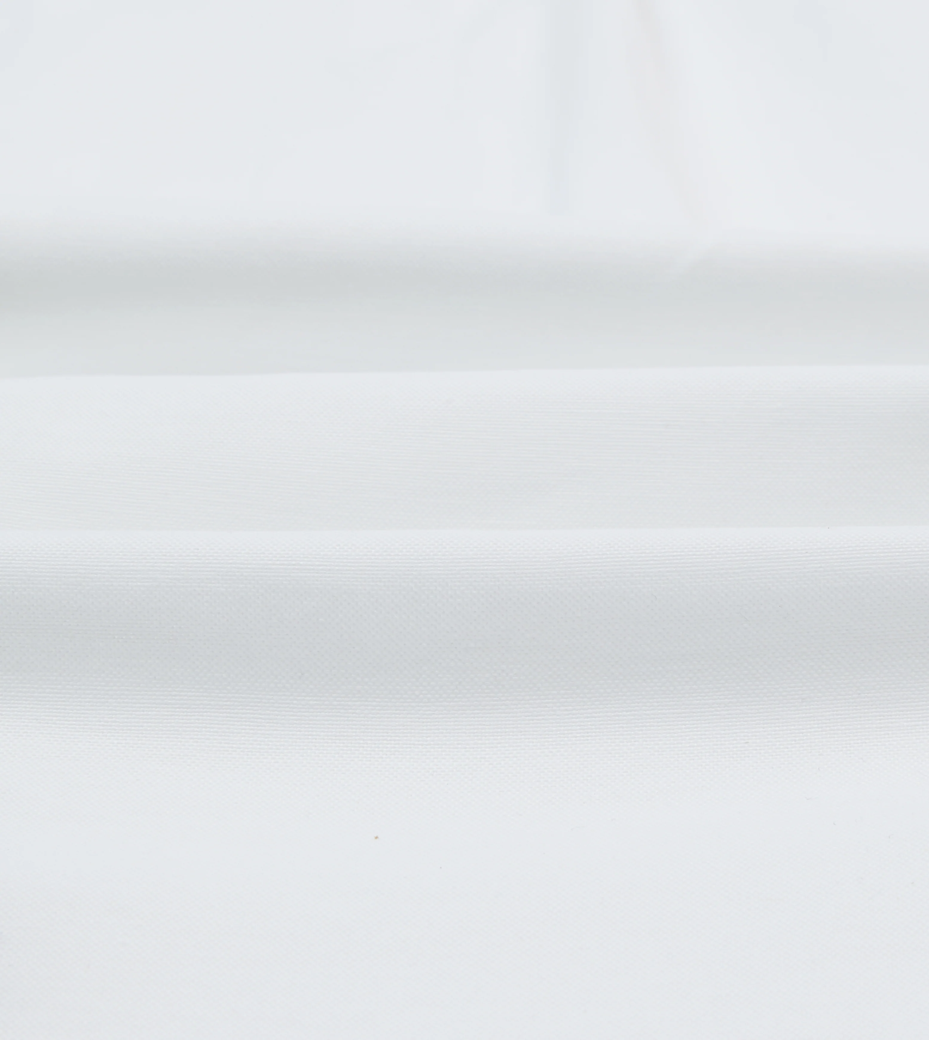 White Cotton Oxford Cloth Long Point Collar Shirt - Image 2