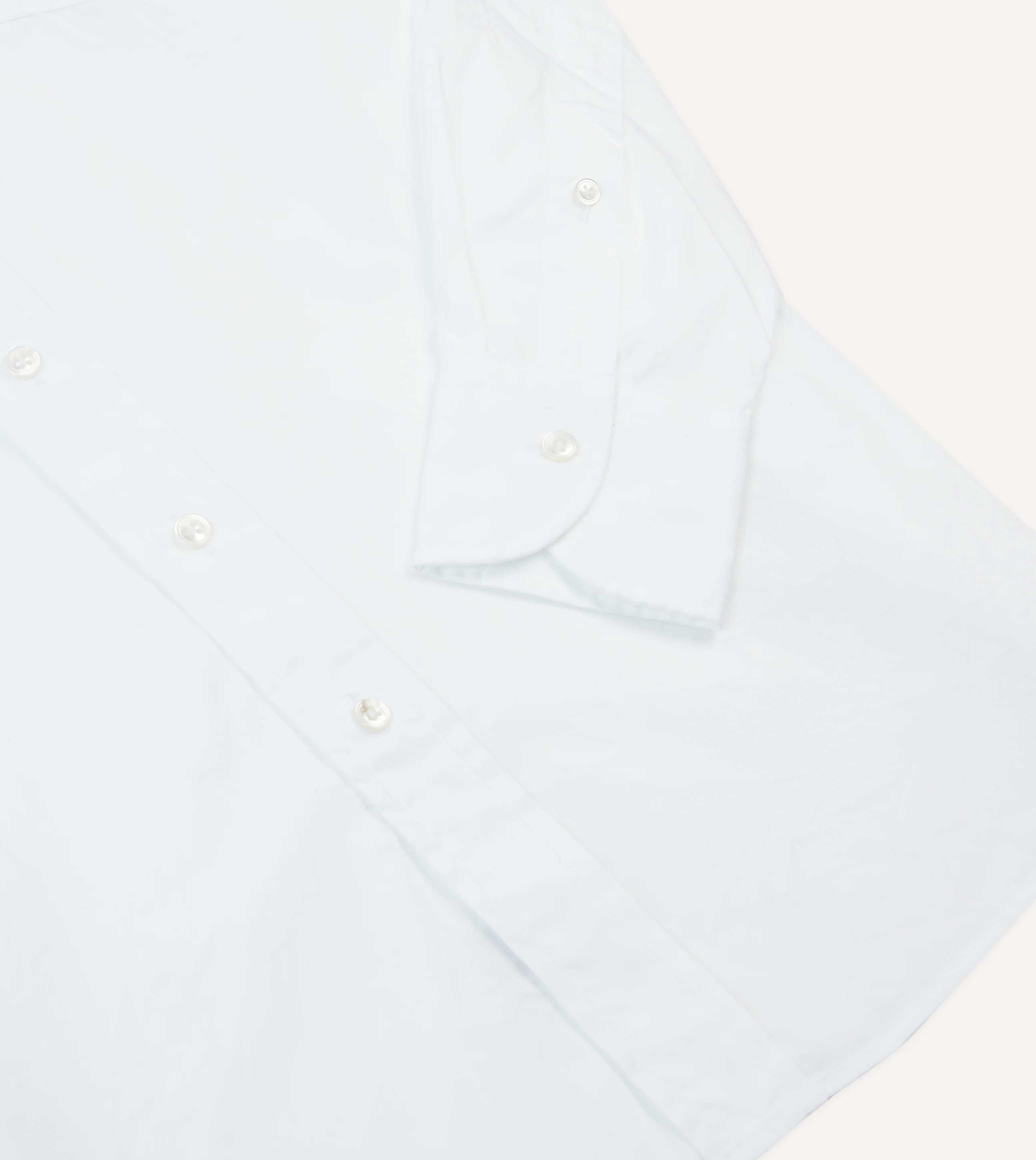 White Cotton Pocket Poplin Button-Down Shirt - Image 5