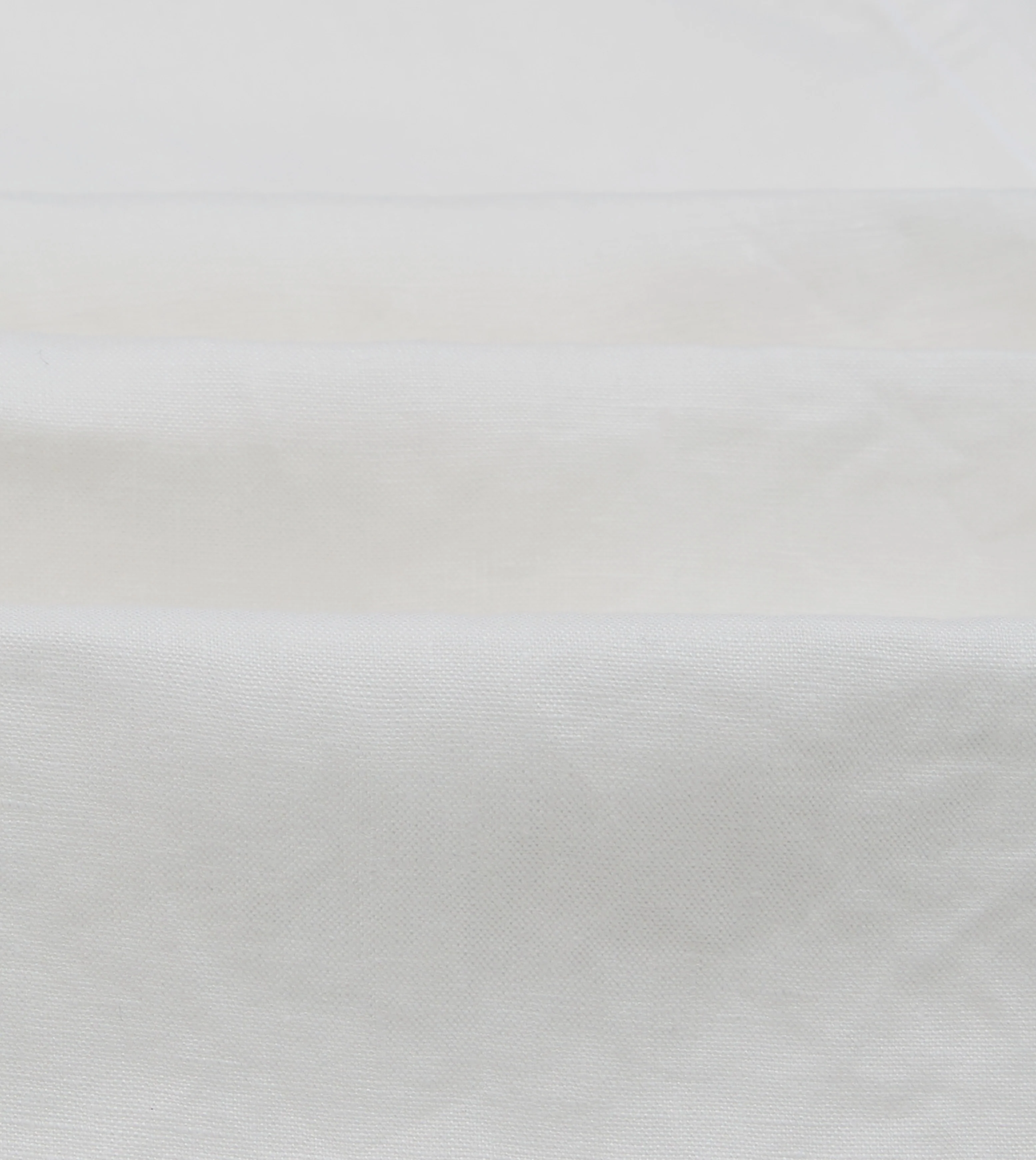 White Linen Two-Pocket Long Point Collar Work Shirt - Image 3