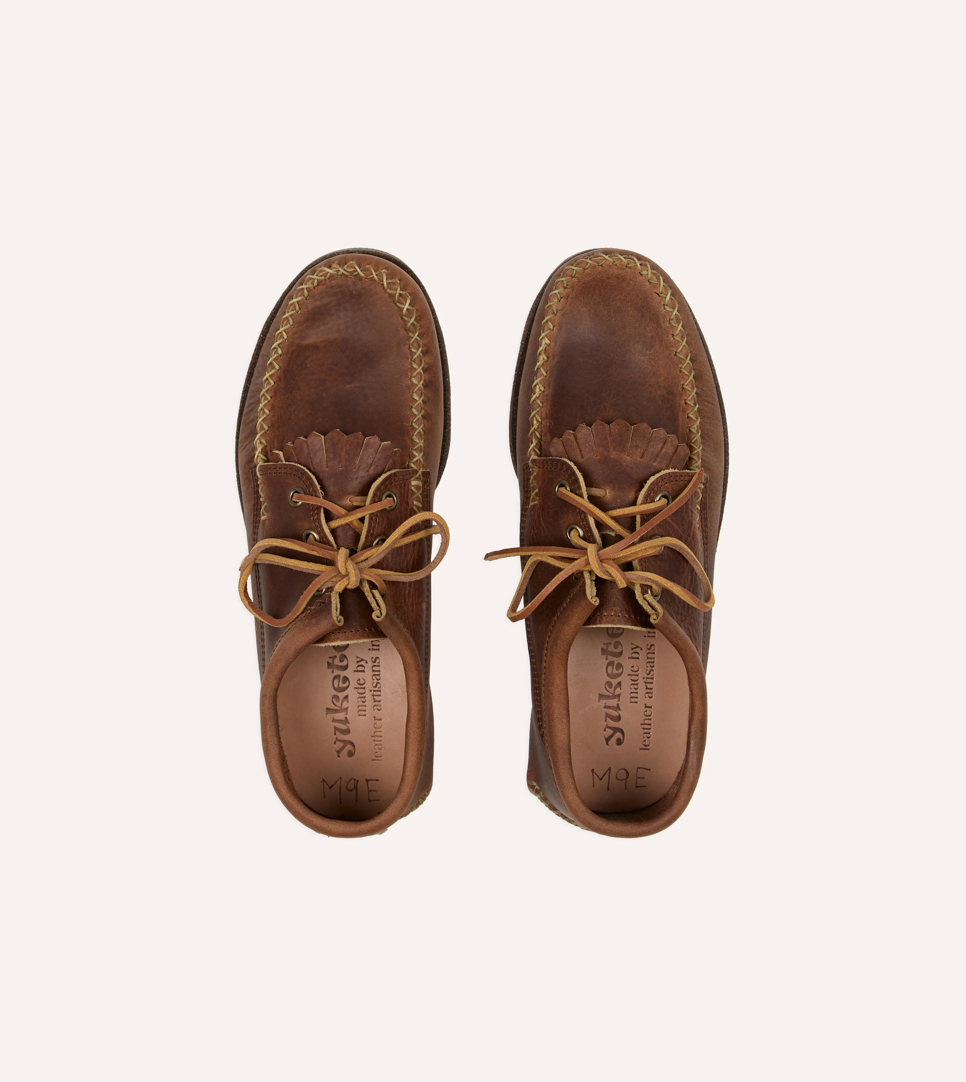 Yuketen Brown Kiltie Blucher with Camp Sole - Image 4